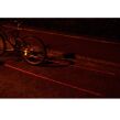 Rowerowa lampa led cree lampka z obrysem laser