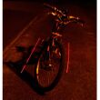 Rowerowa lampa led cree lampka z obrysem laser