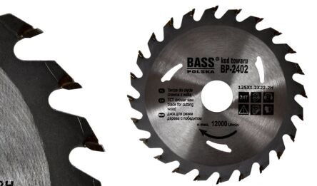 Tarcza piła do drewna widiowa 125mm 125x24T firmy Bass Polska