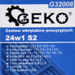 Wkrętaki precyzyjne serwisowe zestaw bity torx 25el firmy Geko G32008
