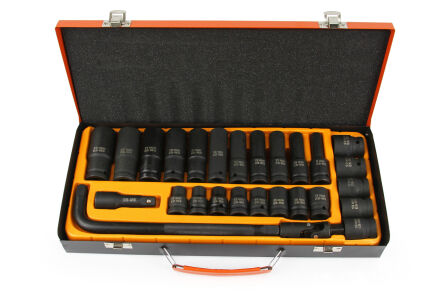 Nasadki udarowe 8-24mm 1/2 zestaw kluczy 27szt bjc firmy MAR-POL M58233