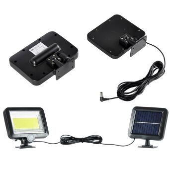 Halogen lampa led solarna panel z czujnikiem ruchu