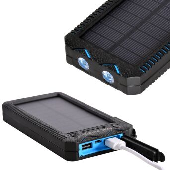 Powerbank solarny latarka ładowarka 20000mah usb