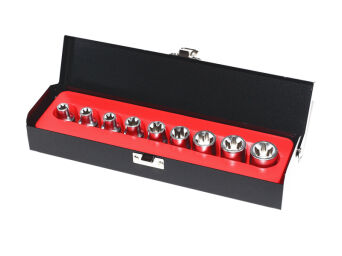 Klucze nasadowe zestaw nasadek torx 1/2" 9szt