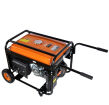Generator prądu 7200W 7,2kW / 400V agregat prądotwórczy 4,5kW 4500W / 230V 4-suw generator prądu z wbudowanym modułem prostownikowym 12V wyposażony w stabilizator napięcia AVR i miedziane uzwojenie prądnicy firmy Cross Tools