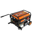 Generator prądu 7200W 7,2kW / 400V agregat prądotwórczy 4,5kW 4500W / 230V 4-suw generator prądu z wbudowanym modułem prostownikowym 12V wyposażony w stabilizator napięcia AVR i miedziane uzwojenie prądnicy firmy Cross Tools