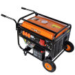 Generator prądu 7200W 7,2kW / 400V agregat prądotwórczy 4,5kW 4500W / 230V 4-suw generator prądu z wbudowanym modułem prostownikowym 12V wyposażony w stabilizator napięcia AVR i miedziane uzwojenie prądnicy firmy Cross Tools