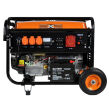 Generator prądu 7200W 7,2kW / 400V agregat prądotwórczy 4,5kW 4500W / 230V 4-suw generator prądu z wbudowanym modułem prostownikowym 12V wyposażony w stabilizator napięcia AVR i miedziane uzwojenie prądnicy firmy Cross Tools