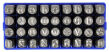 Znaczniki numeratory cyfry 0-9 małe litery a-z 7mm firmy Bass Polska