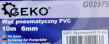 Wąż pneumatyczny z wzmacniamym oplotem do kompresora 10m 6mm firmy Geko