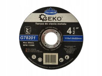 Tarcza do cięcia metalu premium 115x1,0x22,23 10szt