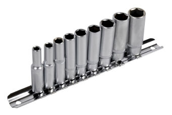 Zestaw nasadek nasadki 5-13mm 1/4" 6-k długie