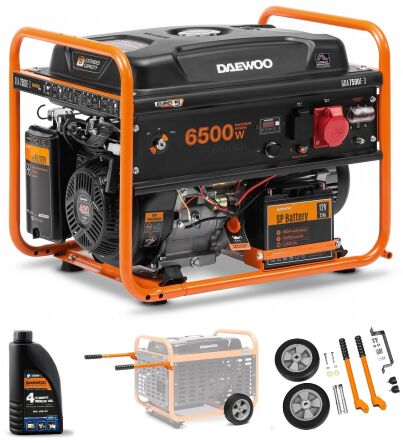Agregat prądotwórczy generator prądu 6,5kw 230/400 firmy DAEWOO GDA 7500E-3 + DAWK 30