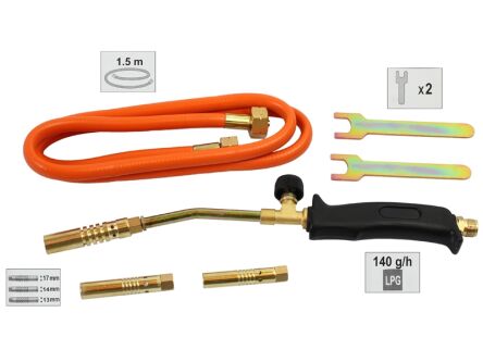 Uniwersalny palnik gazowy z dyszami 13mm 14mm 17mm palnik gazowy do lutowania na gaz propan butan firmy Geko
