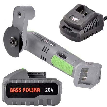 Szlifierka akumulatorowa wielofunkcyjna renowator 20V multiszlifierka renowacyjna - narzędzie wielofunkcyjne zestaw bateria akumulator 4Ah Li-Ion + ładowarka firmy BASS POLSKA