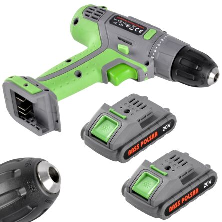 Wkrętarka wiertarka akumulatorowa 2x 20v 3ah Bass firmy Bass Polska BP-5301