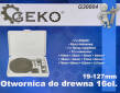 Otwornice do drewna 19-127mm otwornica zestaw otwornic 16el firmy GEKO