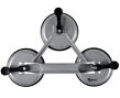 Uchwyt/przyssawka do szyb aluminiowa potrójna udźwig 130kg ssawki do przenoszenia szyb 3 x 115mm firmy Geko