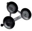 Uchwyt/przyssawka do szyb aluminiowa potrójna udźwig 130kg ssawki do przenoszenia szyb 3 x 115mm firmy Geko