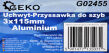 Uchwyt/przyssawka do szyb aluminiowa potrójna udźwig 130kg ssawki do przenoszenia szyb 3 x 115mm firmy Geko