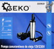 Pompa zatapialna do spuszczania paliwa oleju ropy wody 12V / 230V uniwersalna pompka do oleju mini cpn 12V 15l/min 38mm firmy GEKO
