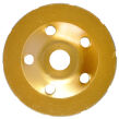 Tarcza diamentowa do szlifowania betonu segmentowa garnkowa duble 125mm M14 firmy Heidmann