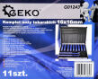 Komplet noży tokarskich 16x16mm noże tokarskie - zestaw 11szt firmy Geko