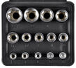 Zestaw nasadek torx wewnętrzny E4 E24 14szt komplet kluczy nasadowych torx 14el firmy BASS POLSKA