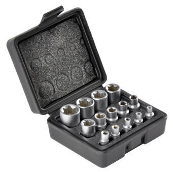 Zestaw nasadek torx nasadki gwiazdki E4-E24 Bass
