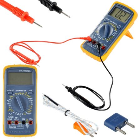 Uniwersalny cyfrowy miernik napięcia prądu miernik elektroniczny - multimetr - próbnik - tester firmy GEKO