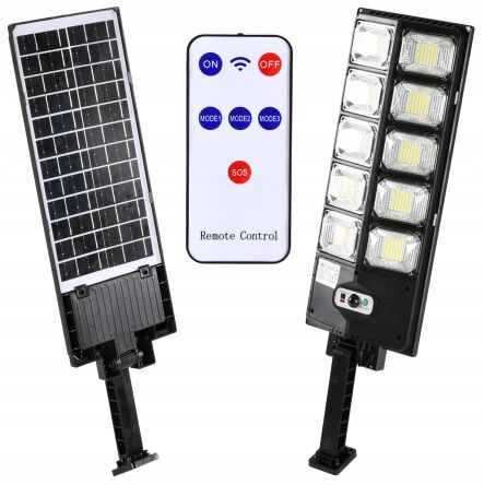 Lampa solarna zewnętrzna halogen led latarnia 1000w firmy BASS POLSKA BP-5924 5924