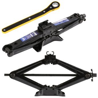 Podnośnik samochodowy trapezowy 2t + klucz 420 mm