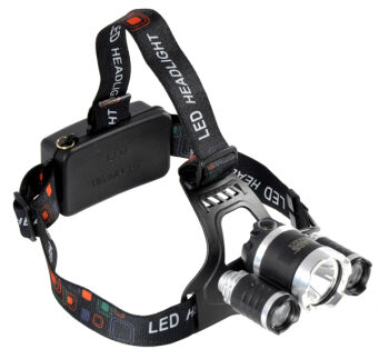 Latarka czołowa lampa led zoom cree czołówka Bass