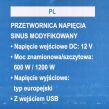 Samochodowa przetwornica napięcia 12v 230v 1200w firmy BASS POLSKA BP-5011