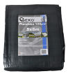 Szara plandeka 6x8m 120g mocna firmy Geko