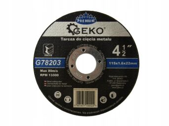 Tarcza do cięcia metalu 115x1,6x22,23 premium 10szt