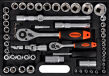 Zestaw kluczy nasadowych torx 108el firmy Heidmann
