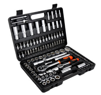 Zestaw kluczy nasadowych 108el klucze torx crv
