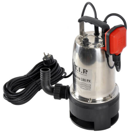 Pompa do wody brudnej i czystej 500W 10500l/h z mechanizmem vortex i średnicy zanieczyszczeń do 25mm niemieckiej firmy T.I.P.