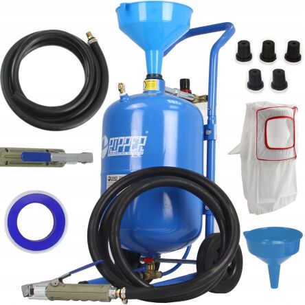 Mobilna piaskarka syfonowa 19l + maska + 5x dysza firmy RIPPER M80590R