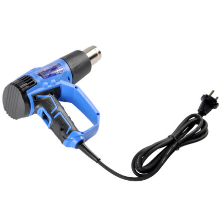 Opalarka elektryczna 350-550 stC 300-500l/min różne dysze w zestawie regulacja temperatury i przepływu powietrza uchwyt antypoślizgowy firmy Geko